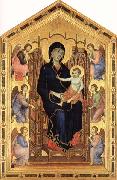 Duccio di Buoninsegna Madonna and Child Enthroned with Six Angels oil painting artist